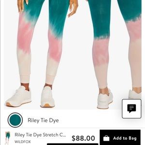 Wild fox tye dye leggings